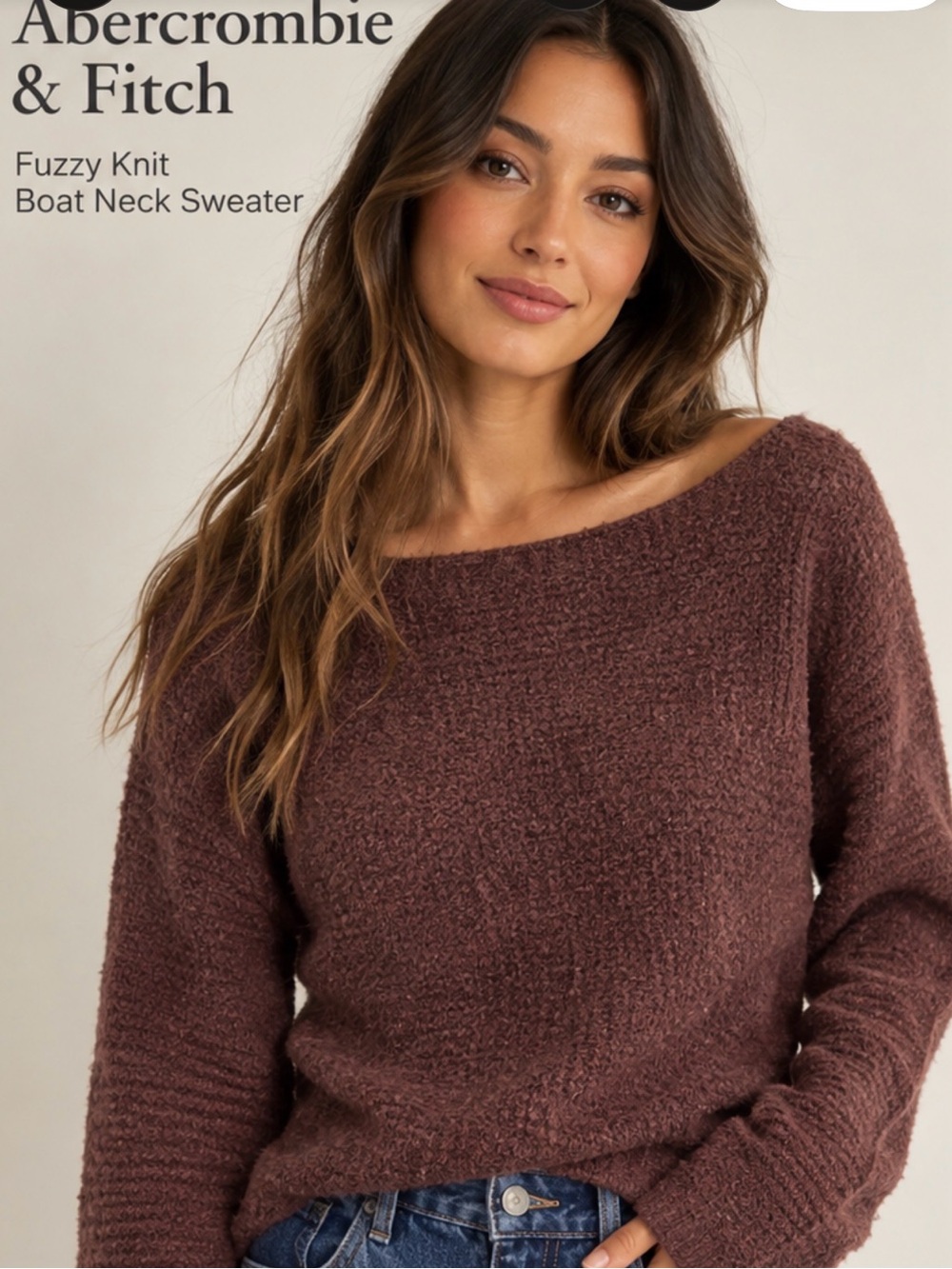Abercrombie & Fitch Cozy Knit Sweater – Size M